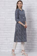 Red Straight Printed Kurta image number 3